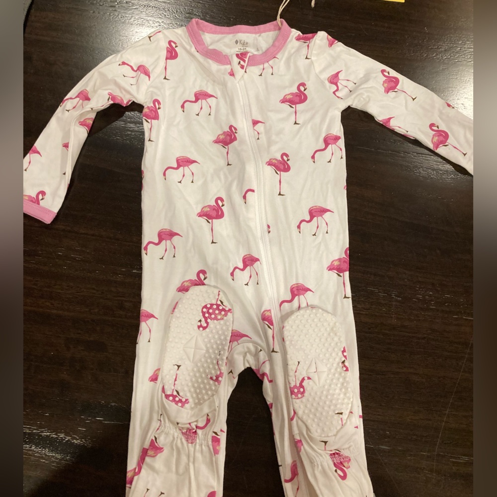 Kyte Baby 18-24 Flamingo Zip Footie